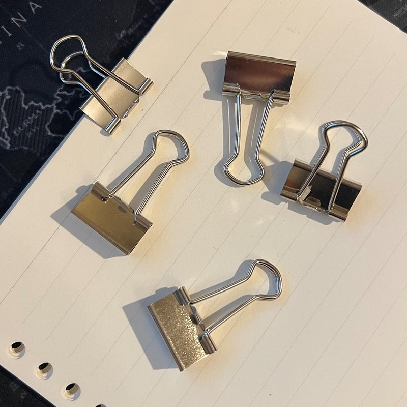 Nctinystore Binder Clips Small Metal Clamp 0.75 inch / 19 mm (Silver, 40 PCS) - Image 5